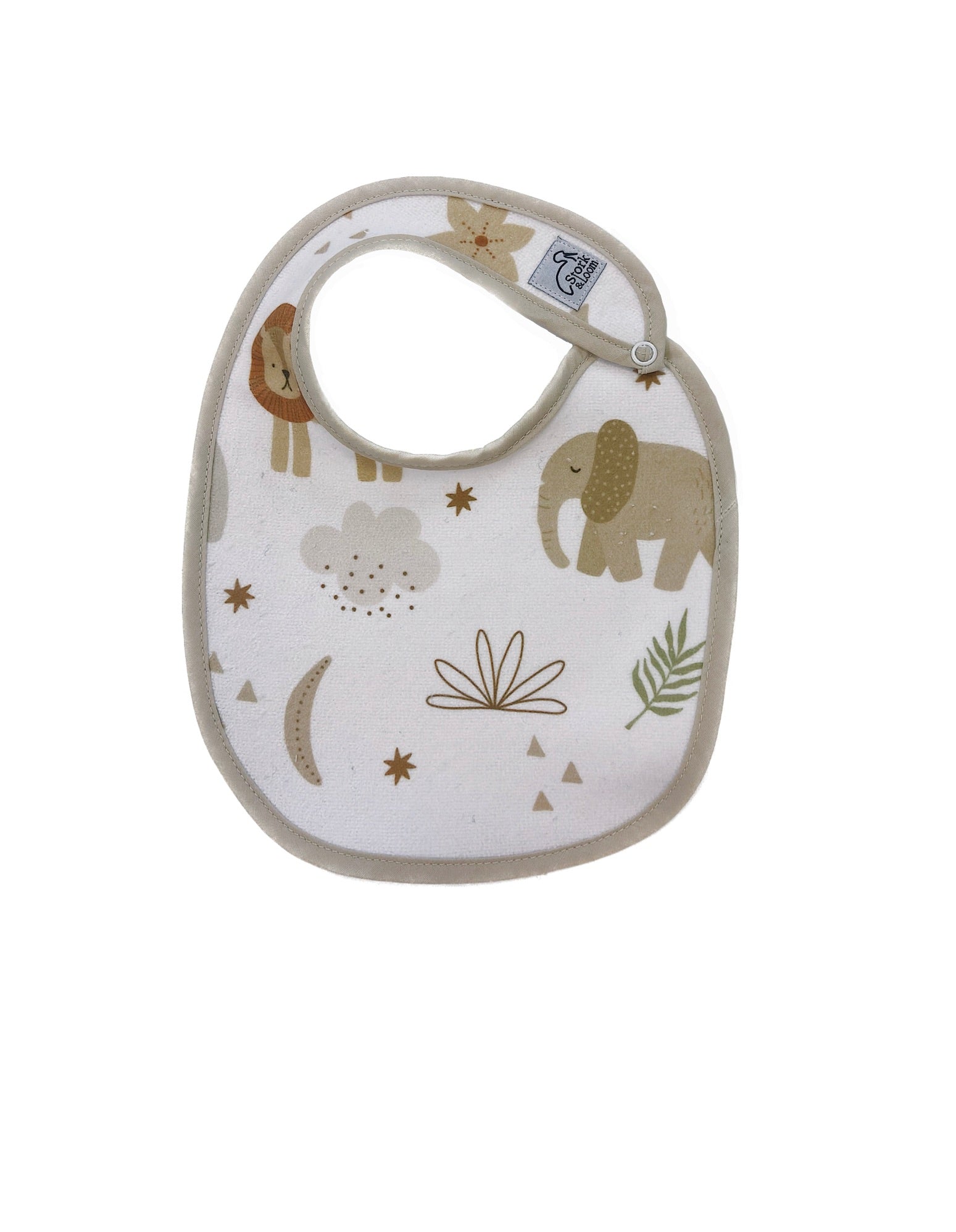 Safari Terry Baby Bib