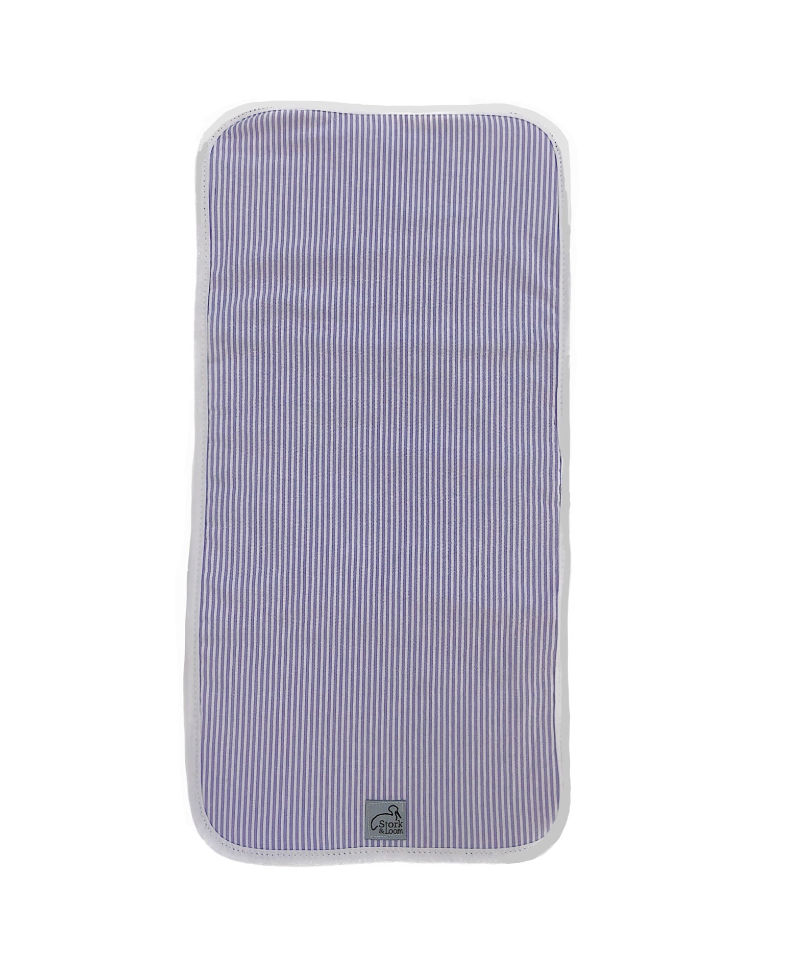 Violet Seersucker Burping Cloth