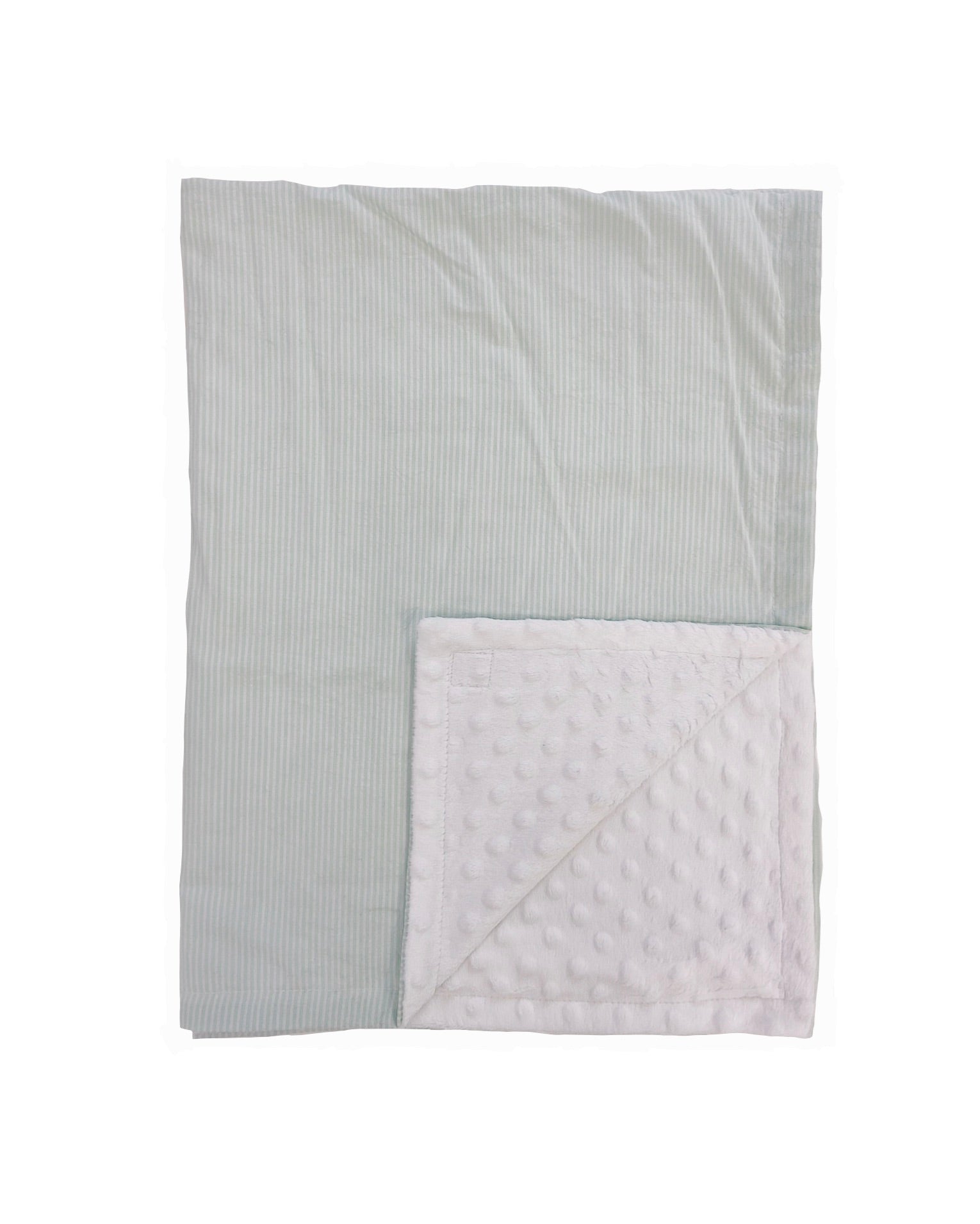 Mint Seersucker Baby Blanket