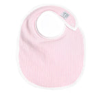 Pink Seersucker Baby Bib