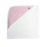 Pink Seersucker Hooded Baby Towel