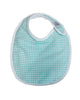 Mint Gingham Baby Bib