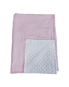 Pink Gingham Baby Blanket