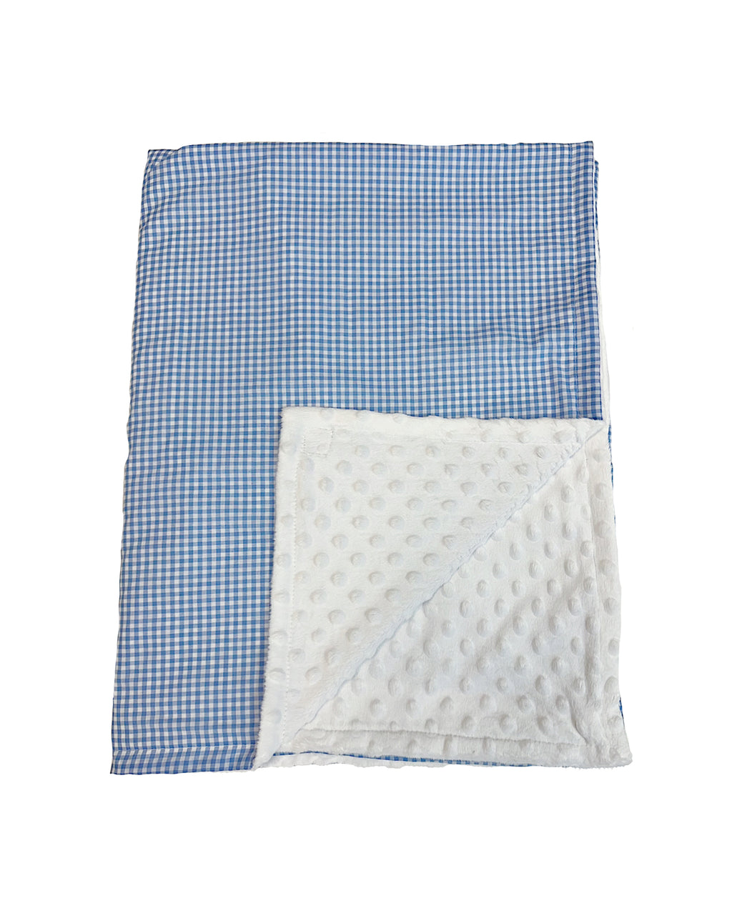 Blue Gingham Baby Blanket