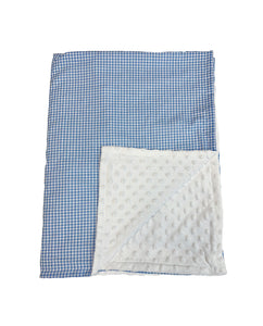 Blue Gingham Baby Blanket