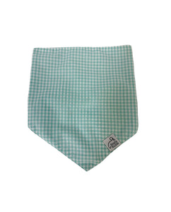 Pet Bandana - Mint Gingham