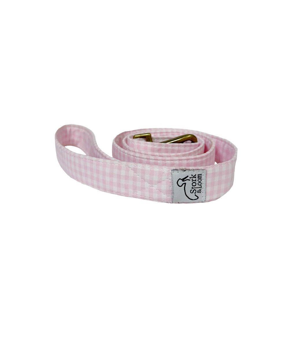 Pet Leash - Pink Gingham