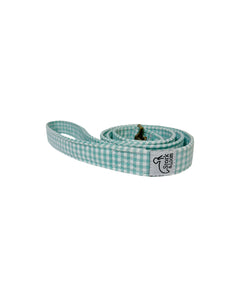 Pet Leash - Mint Gingham