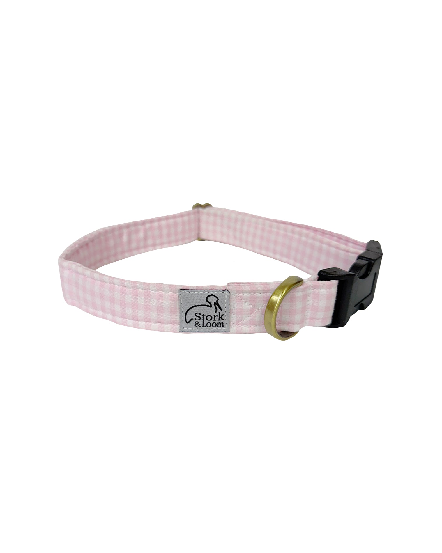 Pet Collar - Pink Gingham