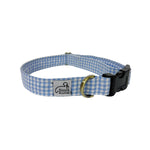 Pet Collar - Blue Gingham