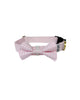 Pet Collar & Bow Tie Set - Pink Gingham