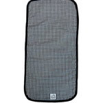 Black Gingham Burping Cloth