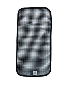 Black Gingham Burping Cloth