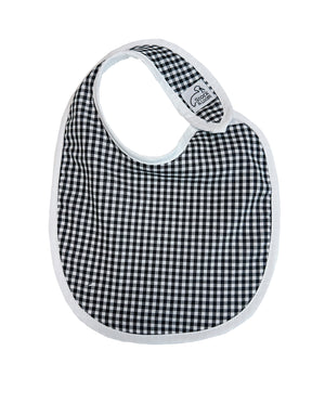 Black Gingham Baby Bib