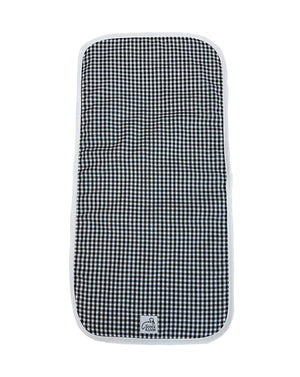 Black Gingham Burping Cloth