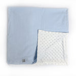Blue Seersucker Baby Blanket